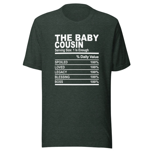THE BABY COUSIN - 4XL - Unisex T-Shirt (white print)