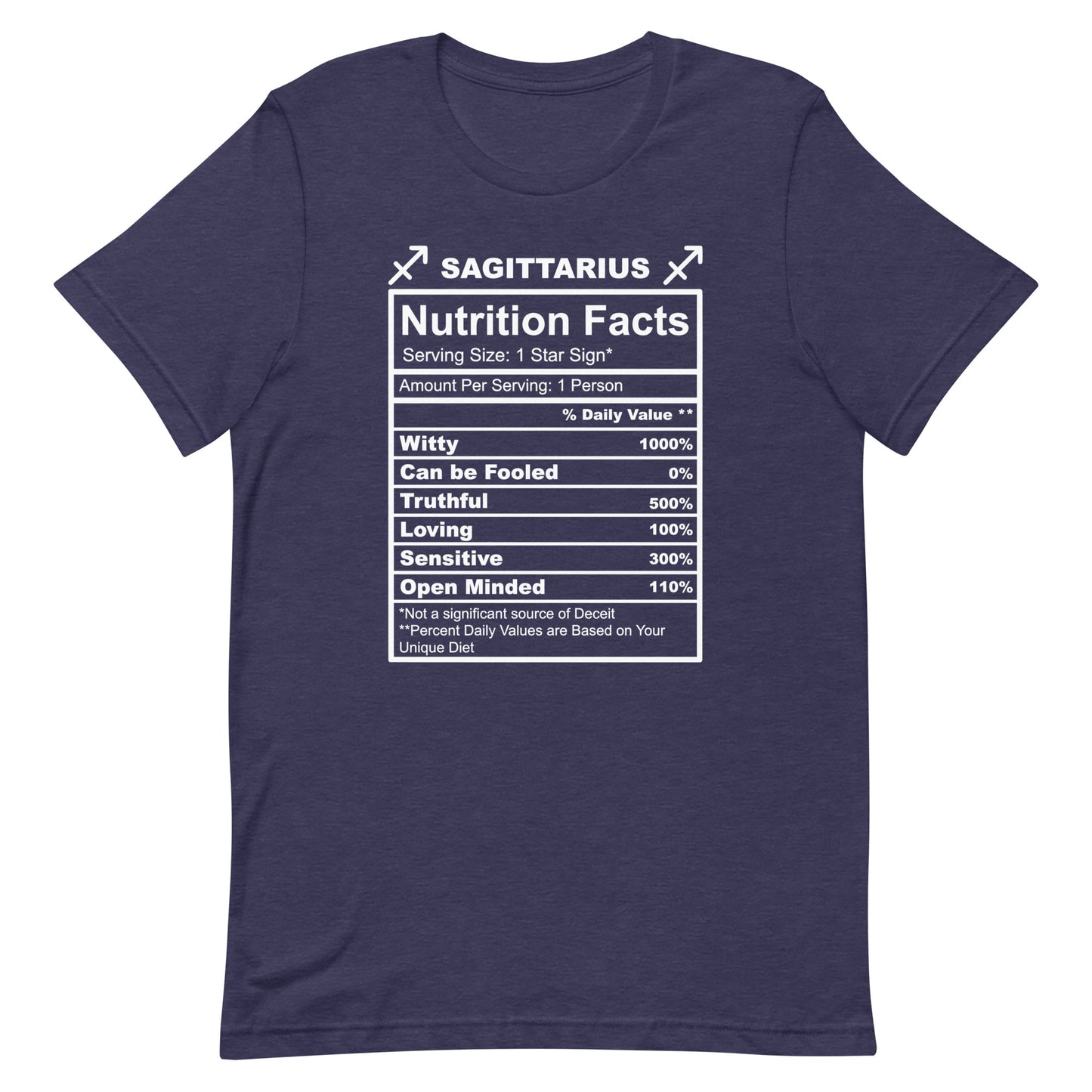 SAGITTARUIS - L-XL - Unisex T-Shirt (white letters)