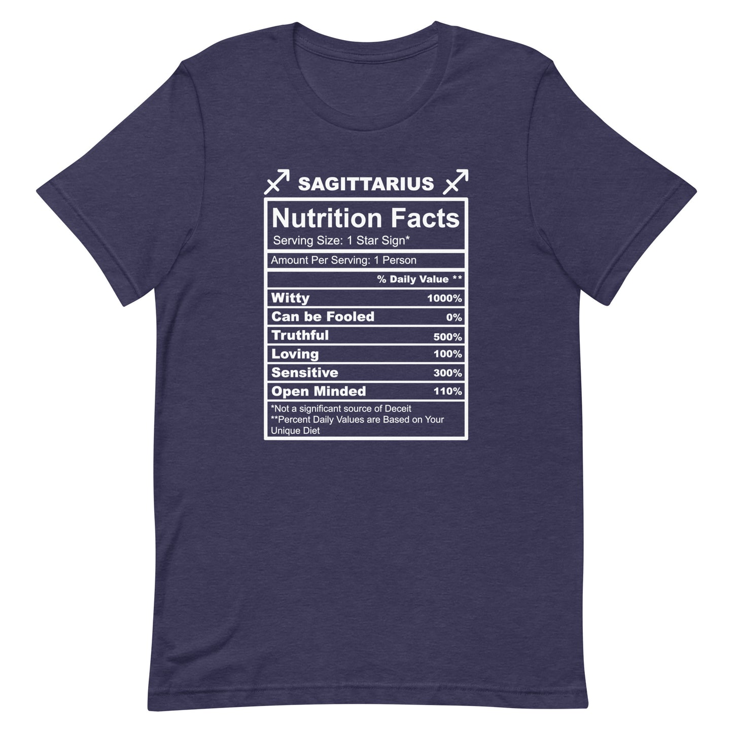 SAGITTARUIS -2XL-3XL - Unisex T-Shirt (white letters)