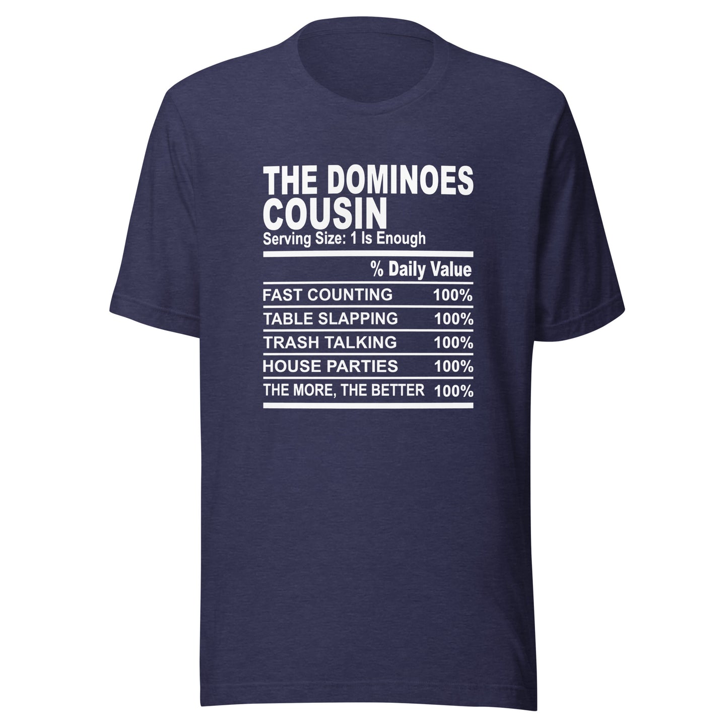 THE DOMINIOES COUSIN - 4XL - Unisex T-Shirt (white print)