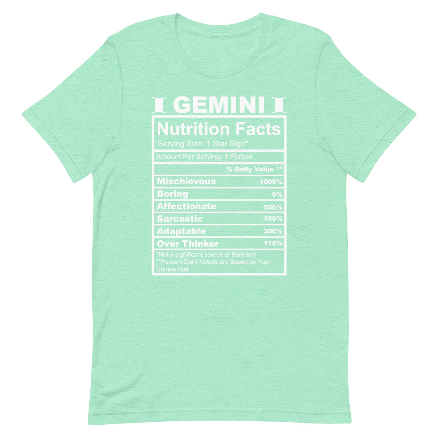 GEMINI - S-M - Unisex T-Shirt (white letters)