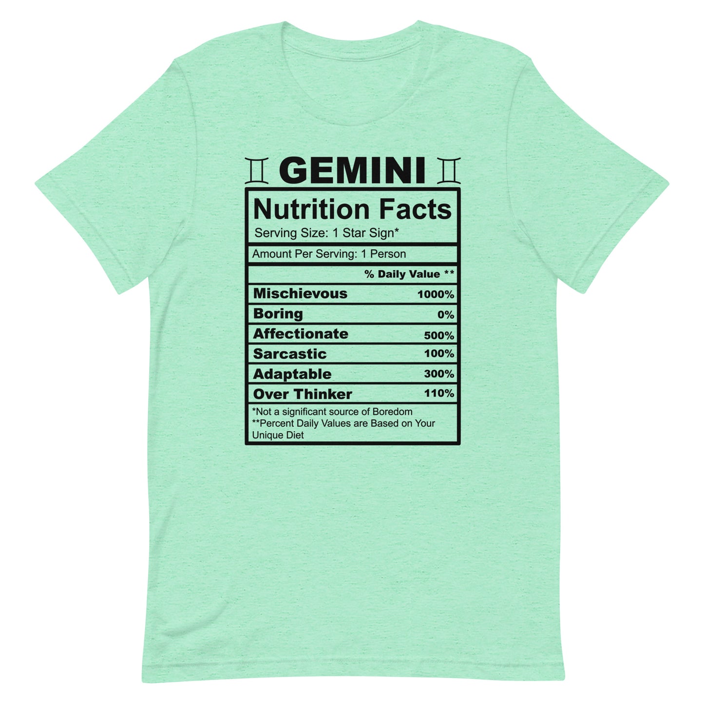 GEMINI - S-M - Unisex T-Shirt (black letters)