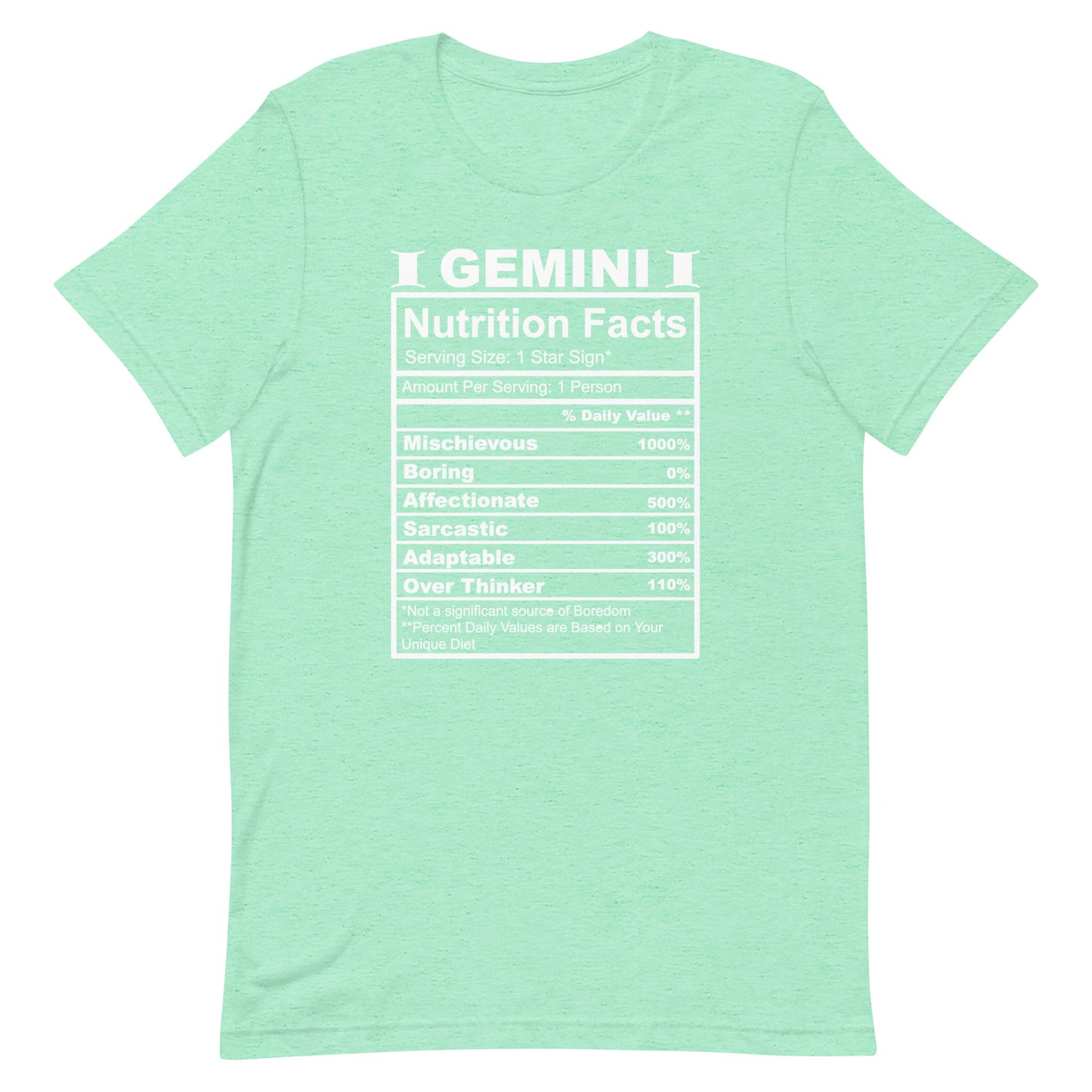 GEMINI - 2XL-3XL - Unisex T-Shirt (white letters)