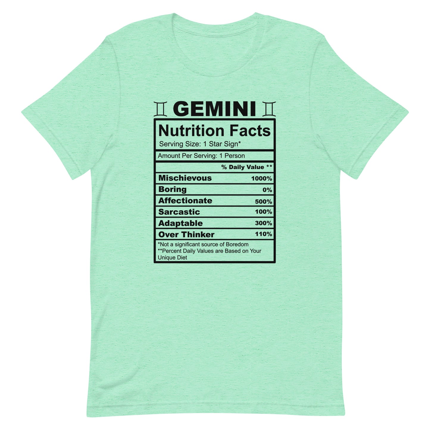 GEMINI - 2XL-3XL - Unisex T-Shirt (black letters)