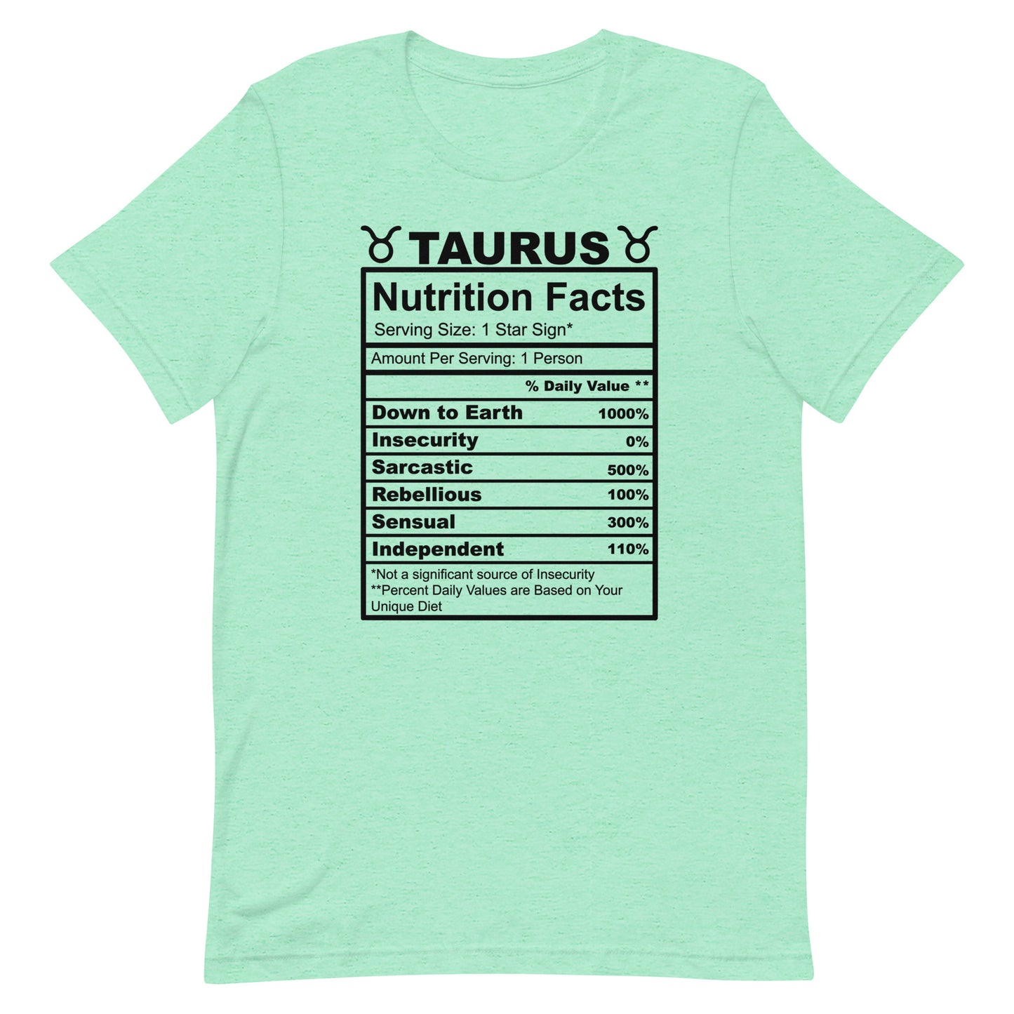 TAURUS - L-XL - Unisex T-Shirt (black letters)