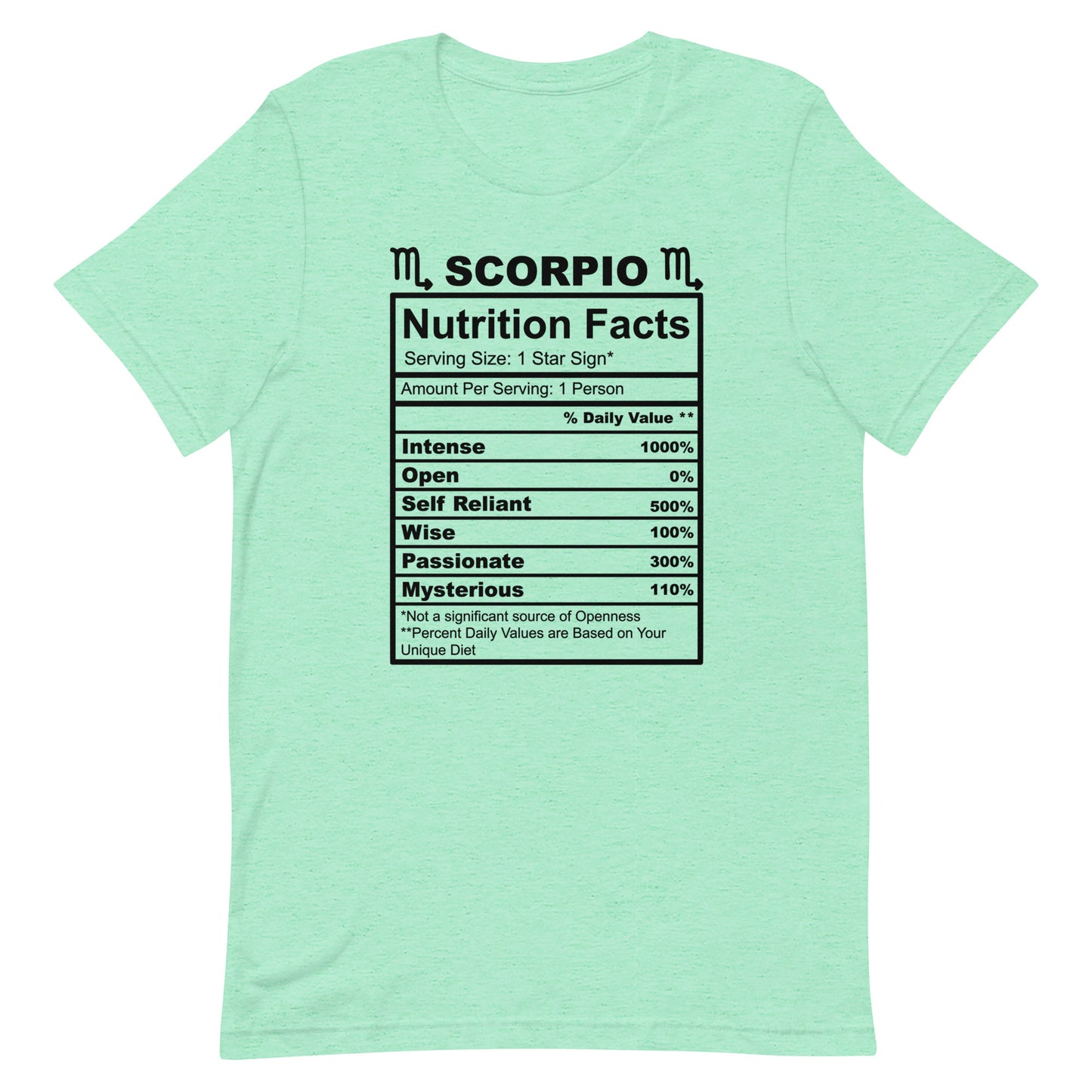 SCORPIO - S-M - Unisex T-Shirt (black letters)