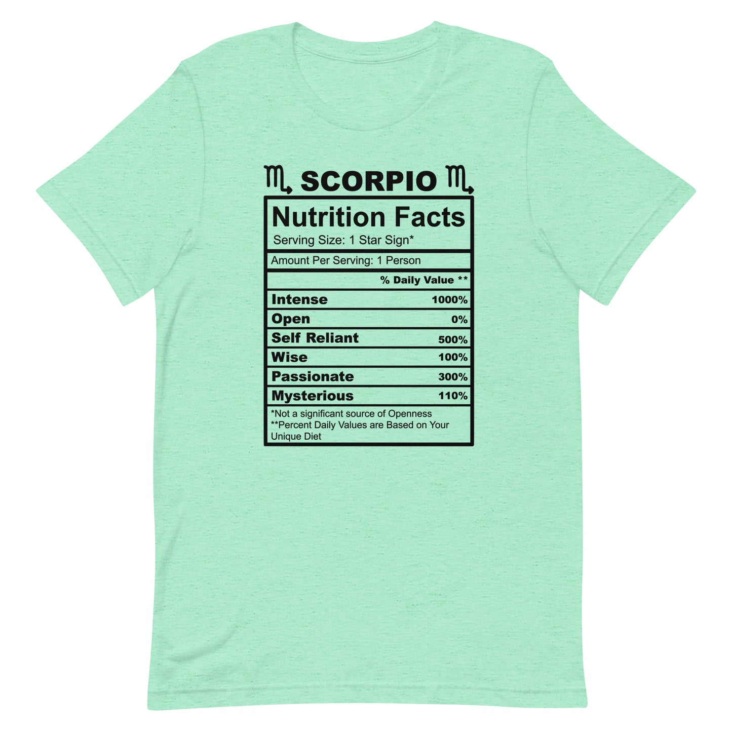 SCORPIO - L-XL - Unisex T-Shirt (black letters)