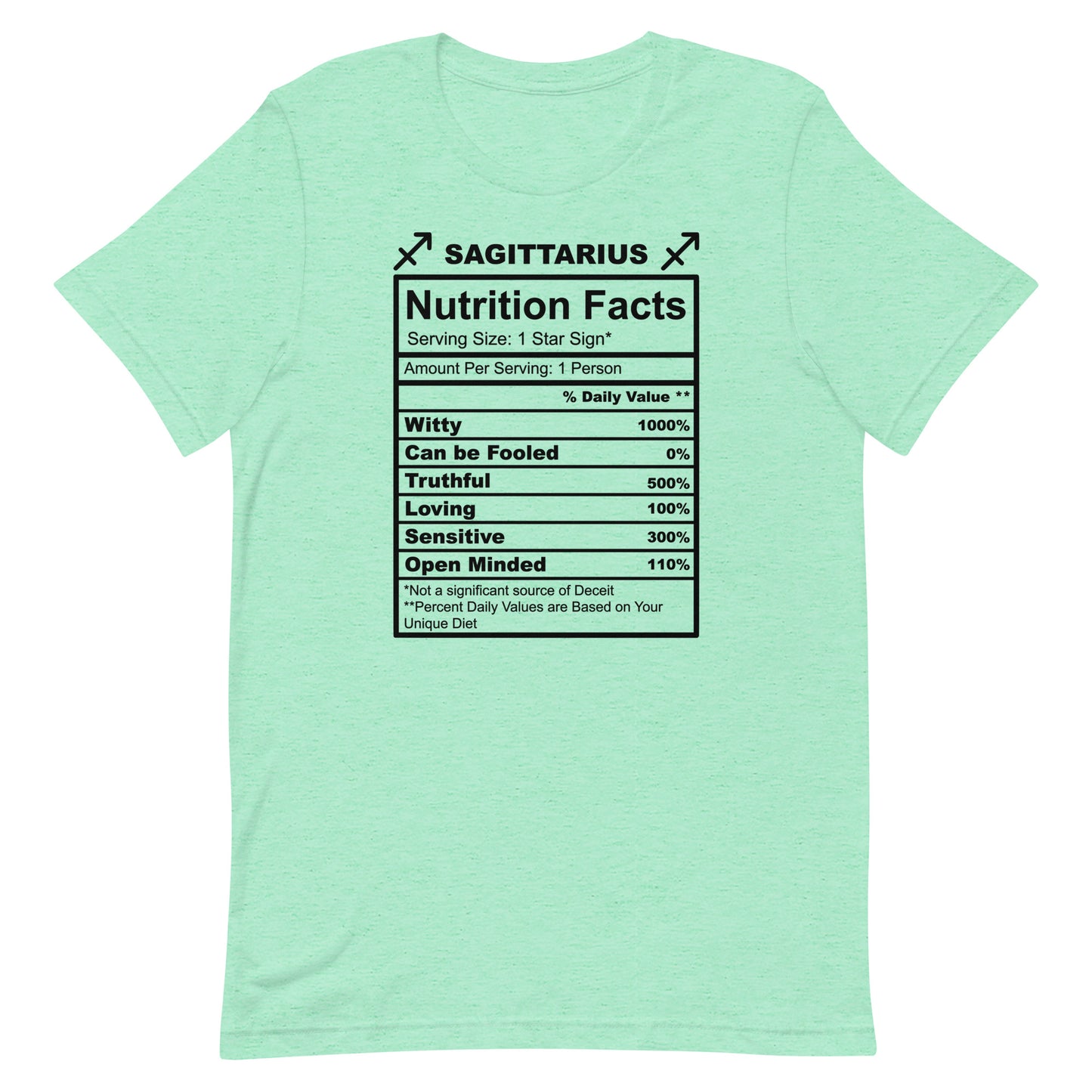 SAGITTARUIS - S-M - Unisex T-Shirt (black letters)