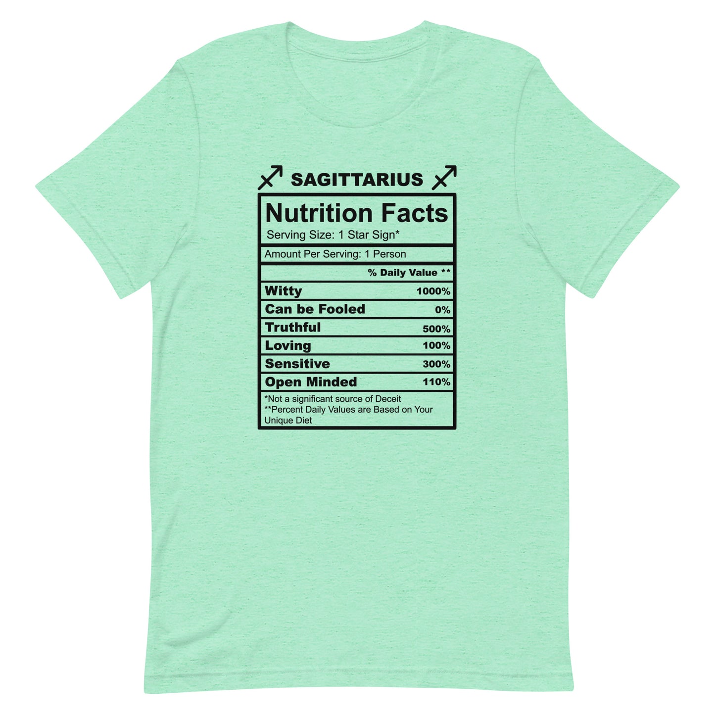 SAGITTARUIS -4XL-5XL - Unisex T-Shirt (black letters)
