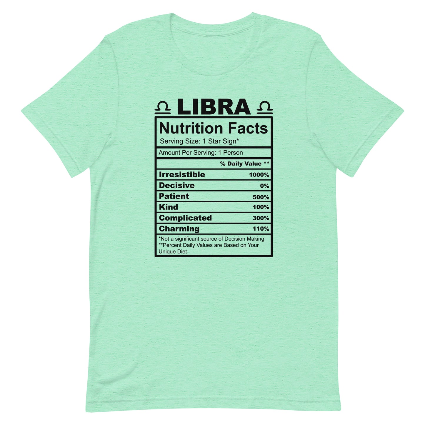 LIBRA - S-M - Unisex T-Shirt (black letters)