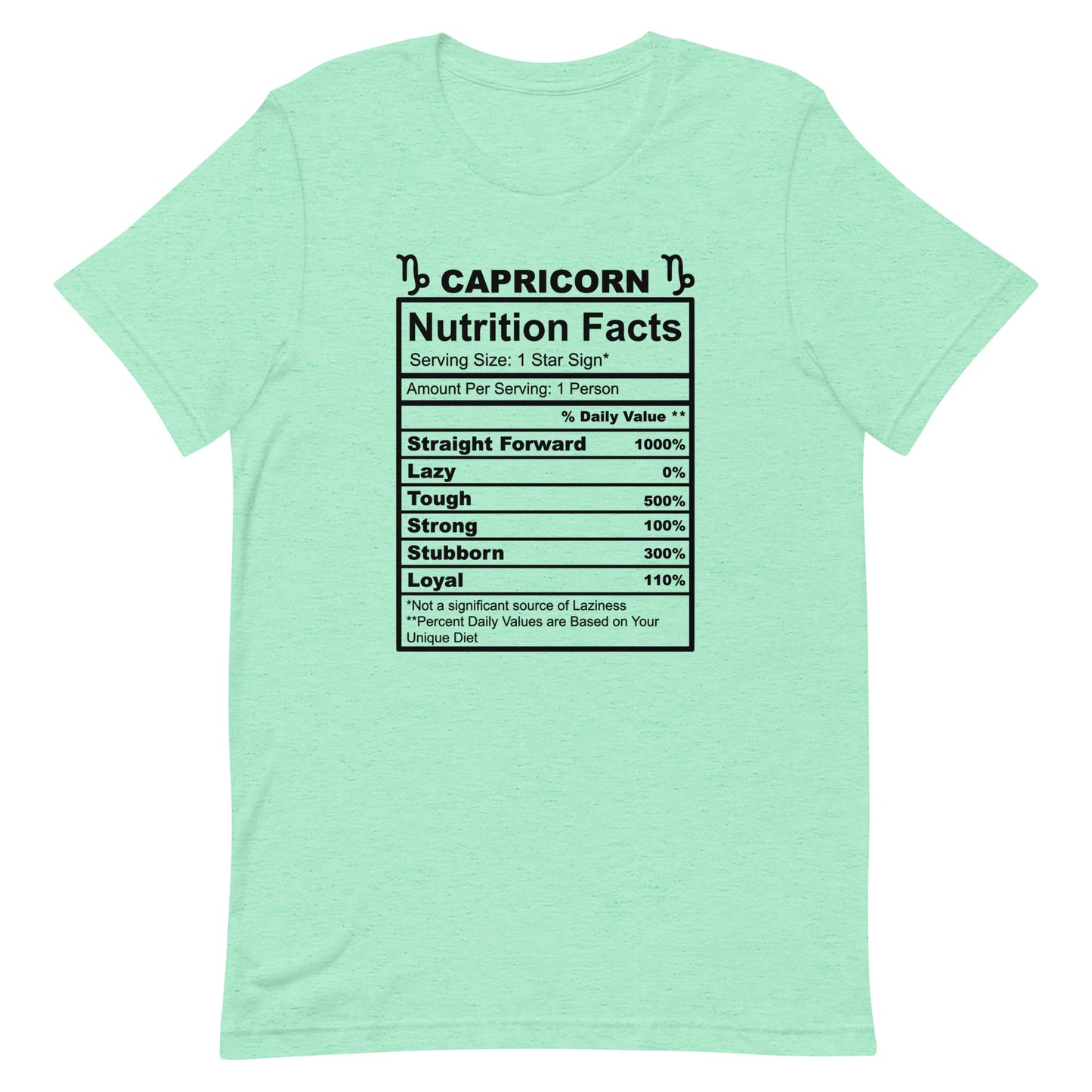 CAPRICORN - S-M - Unisex T-Shirt (black letters)