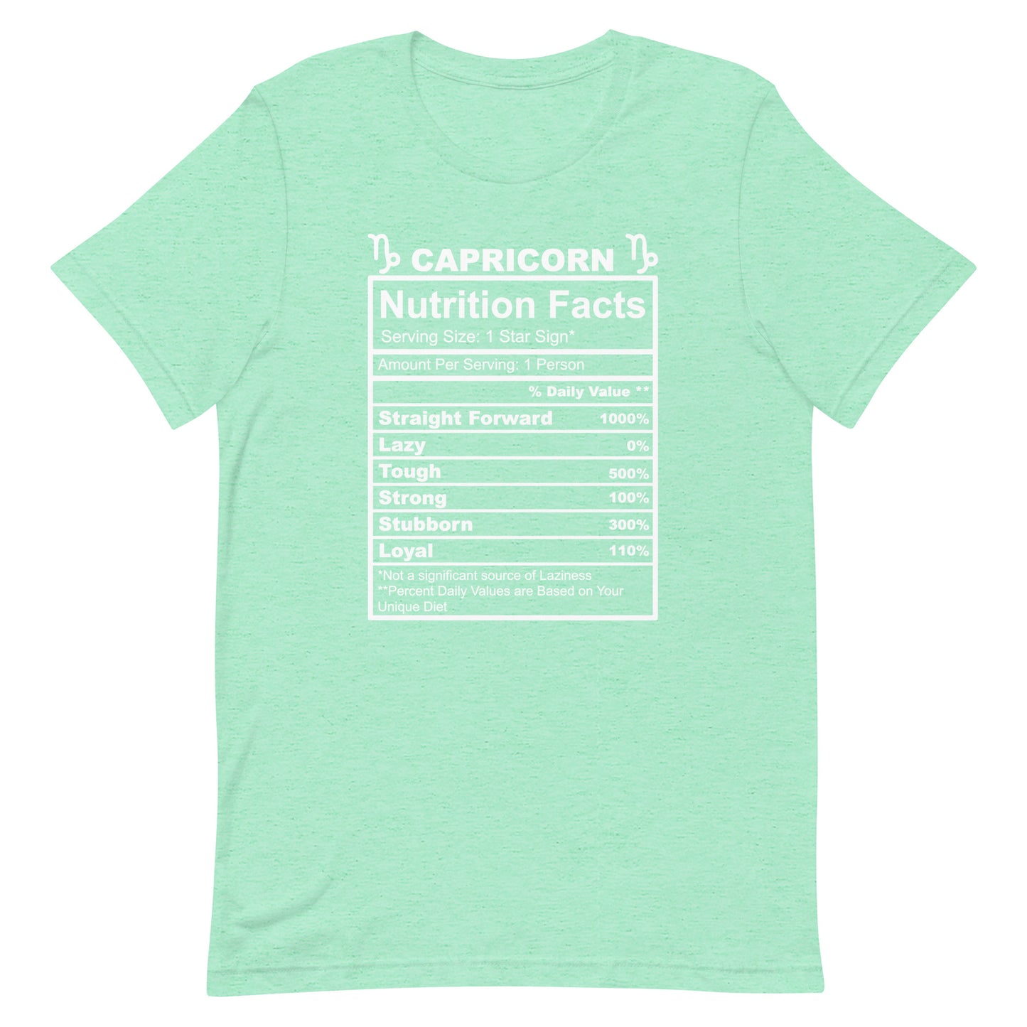 CAPRICORN - 2XL-3XL - Unisex T-Shirt (black letters)