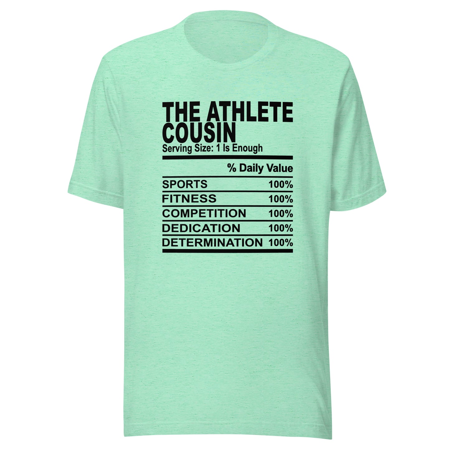 THE ATHLETIC COUSIN - 4XL - Unisex T-Shirt (black print)