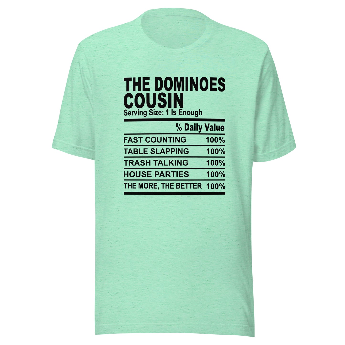 THE DOMINIOES COUSIN - 4XL - Unisex T-Shirt (black print)