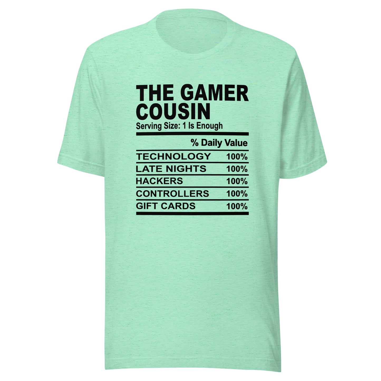 THE GAMER COUSIN - 4XL - Unisex T-Shirt (black print)