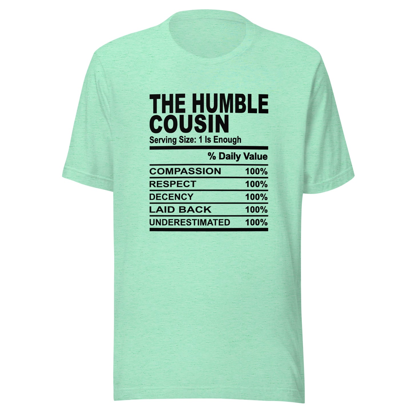 THE HUMBLE COUSIN - 4XL - Unisex T-Shirt (black print)
