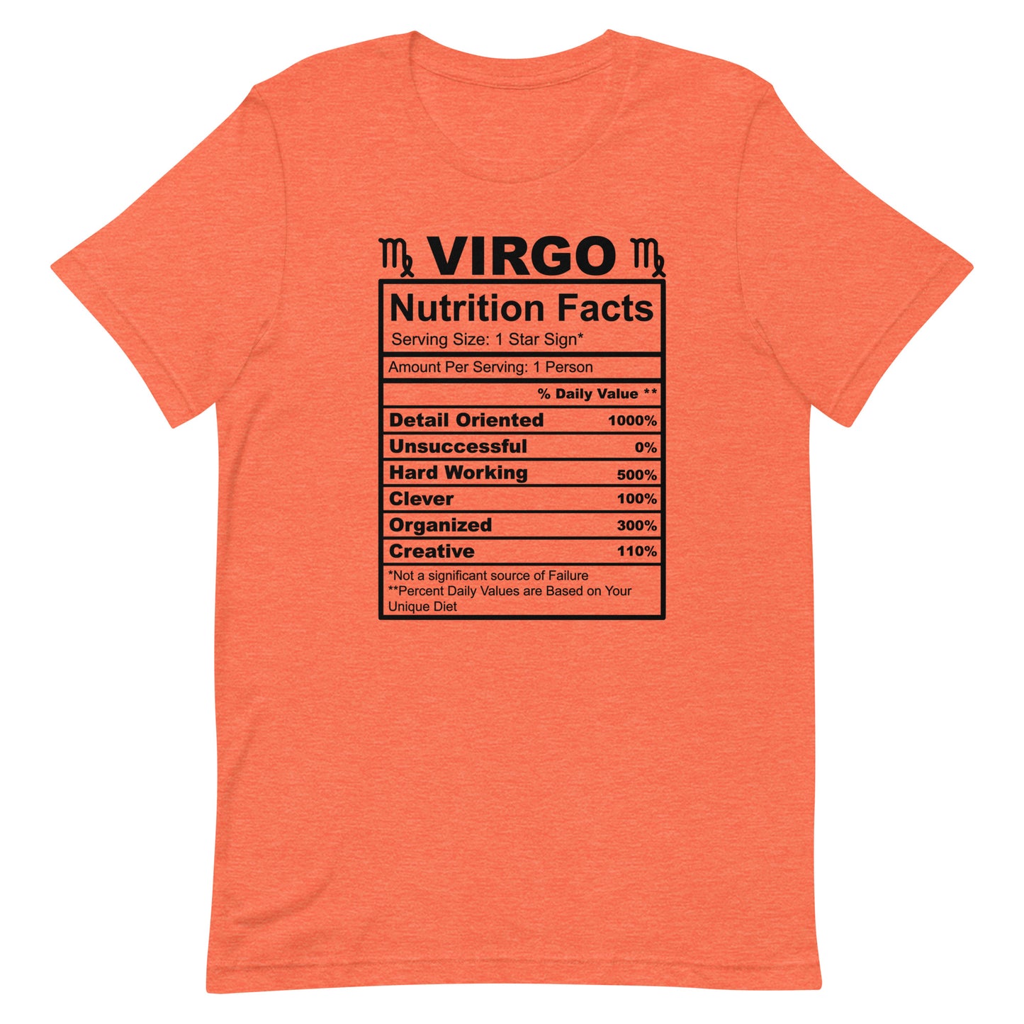 VIRGO - S-M - Unisex T-Shirt (black letters)