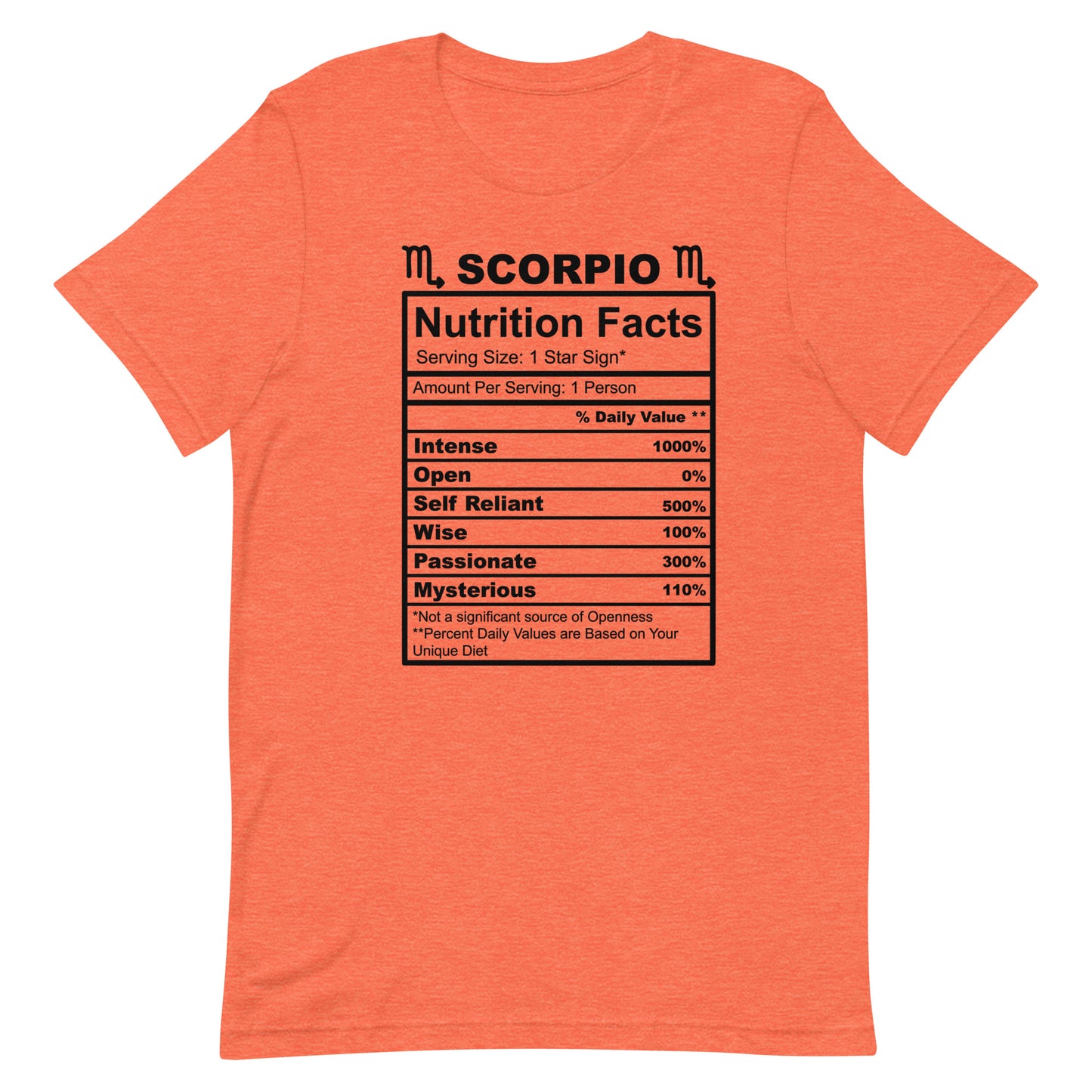 SCORPIO - 4XL-5XL - Unisex T-Shirt (black letters)