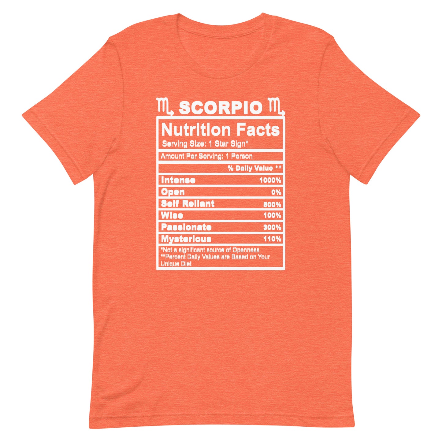 SCORPIO - 4XL-5XL - Unisex T-Shirt (white letters)