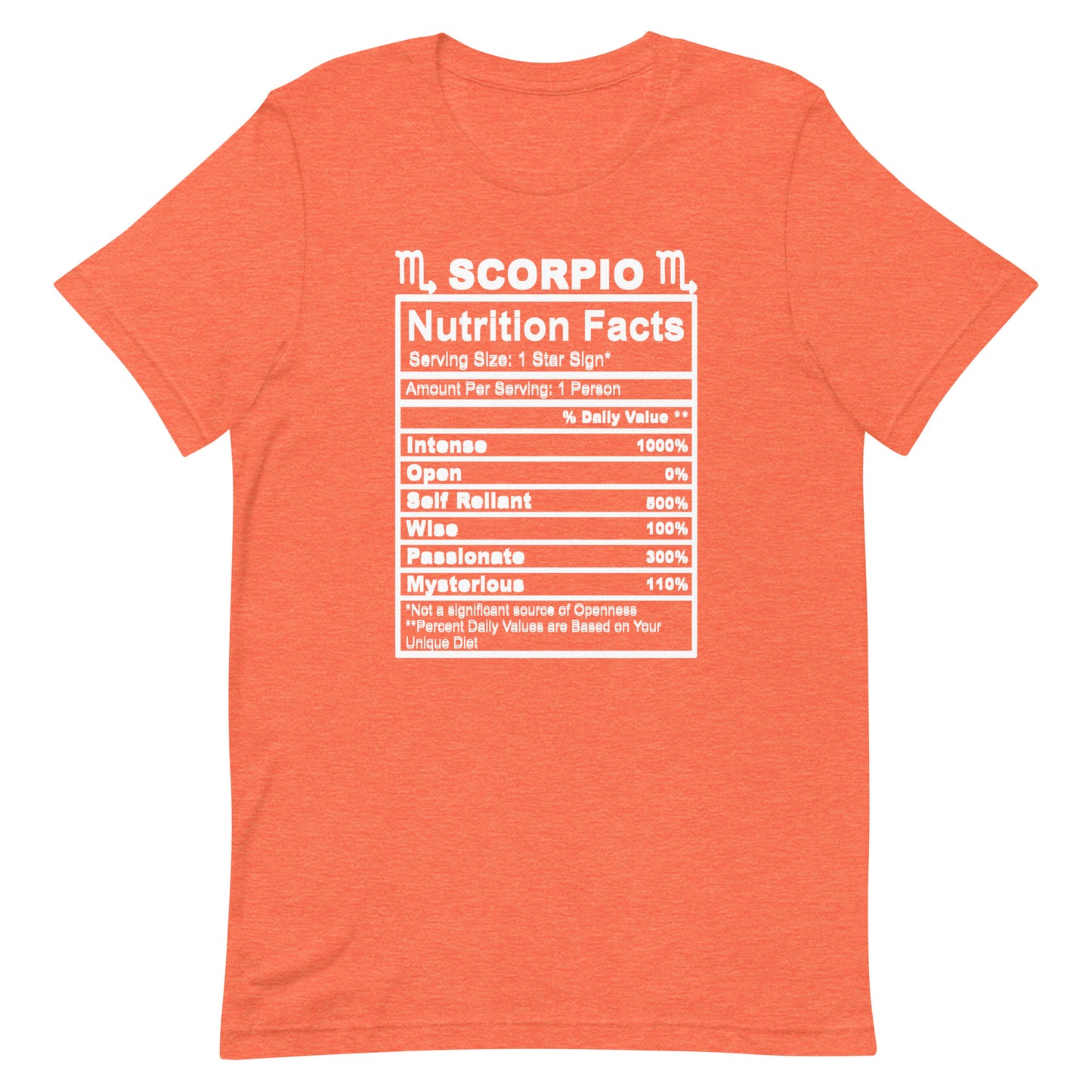 SCORPIO - L-XL - Unisex T-Shirt (white letters)