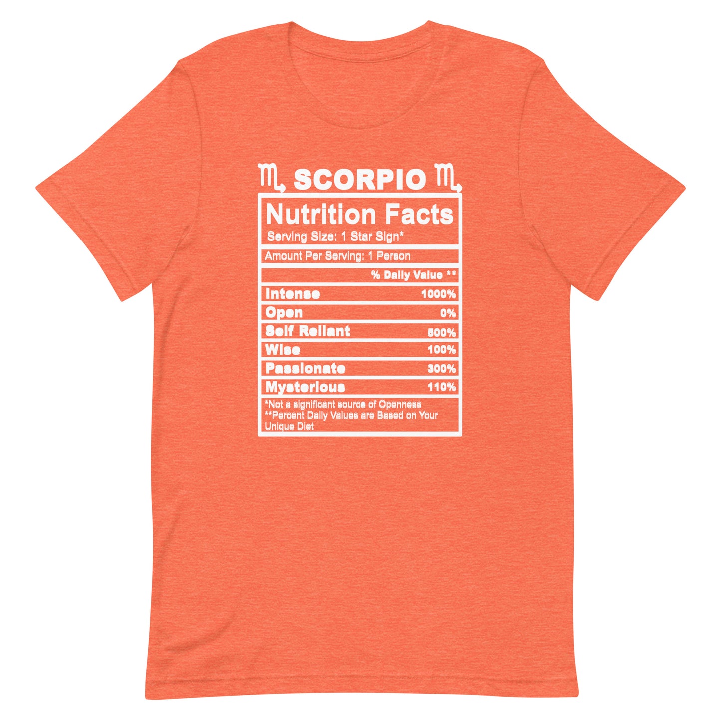 SCORPIO - 2XL-3XL - Unisex T-Shirt (white letters)