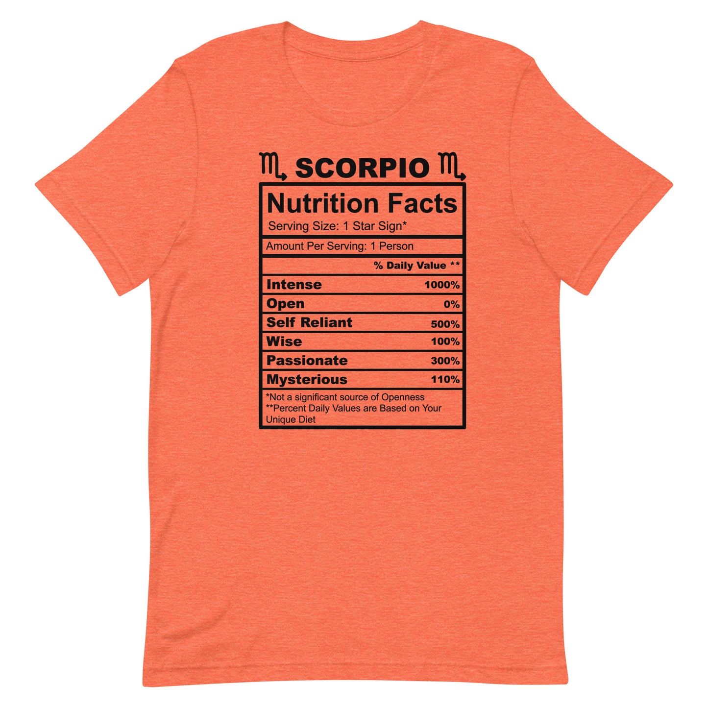 SCORPIO - 4XL-5XL - Unisex T-Shirt (black letters)