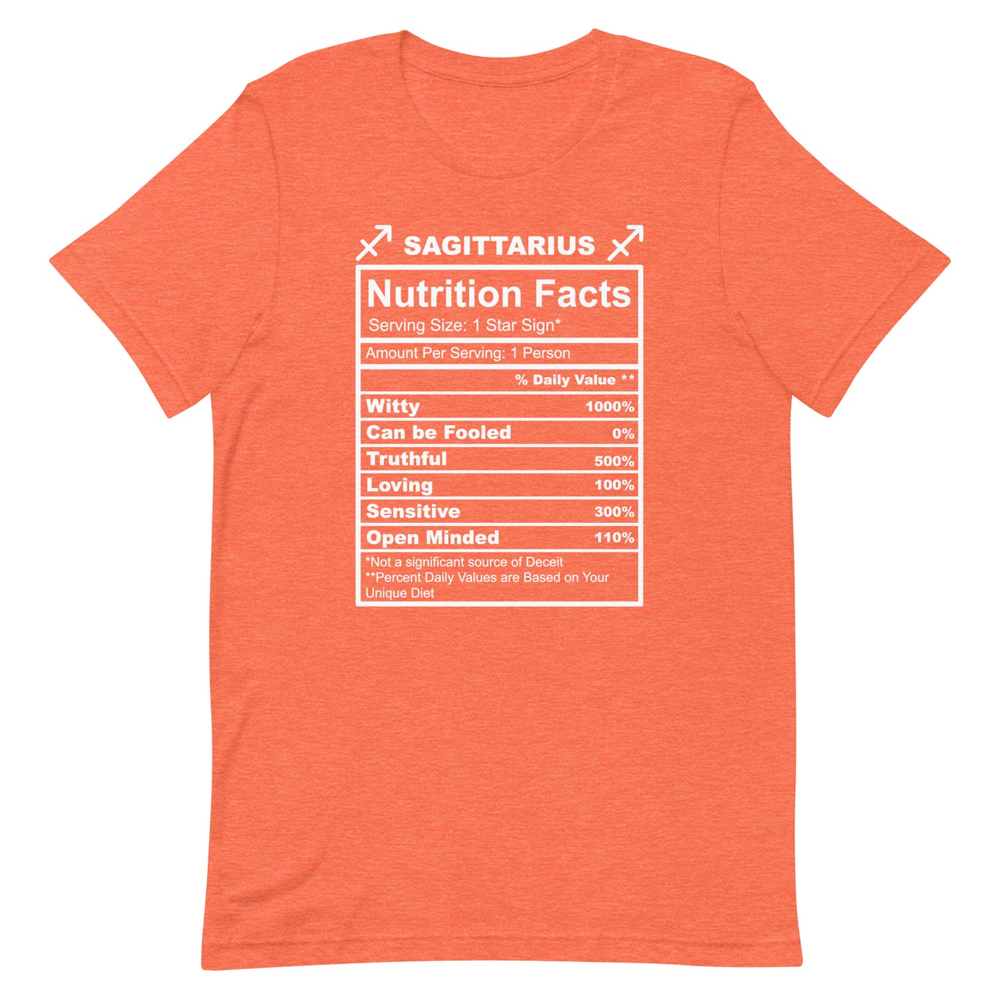 SAGITTARUIS - L-XL - Unisex T-Shirt (white letters)
