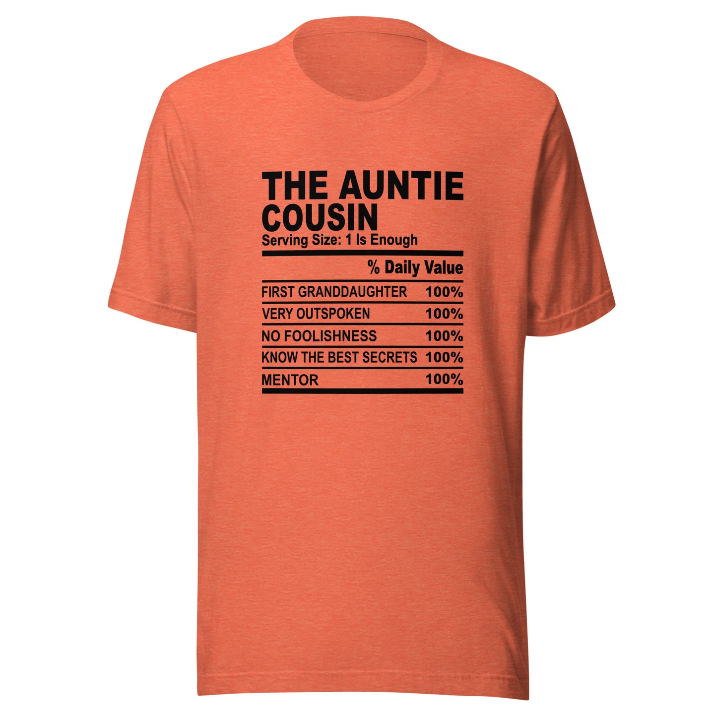 THE AUNTIE COUSIN - 4XL - Unisex T-Shirt (black print)