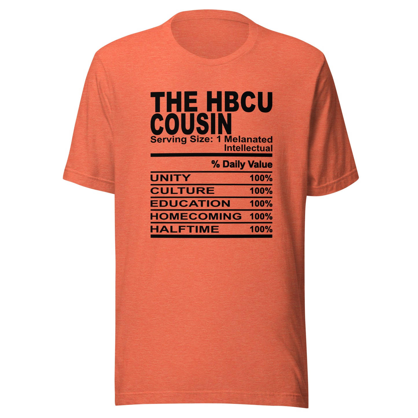 THE HBCU COUSIN - 4XL - Unisex T-Shirt (black print)
