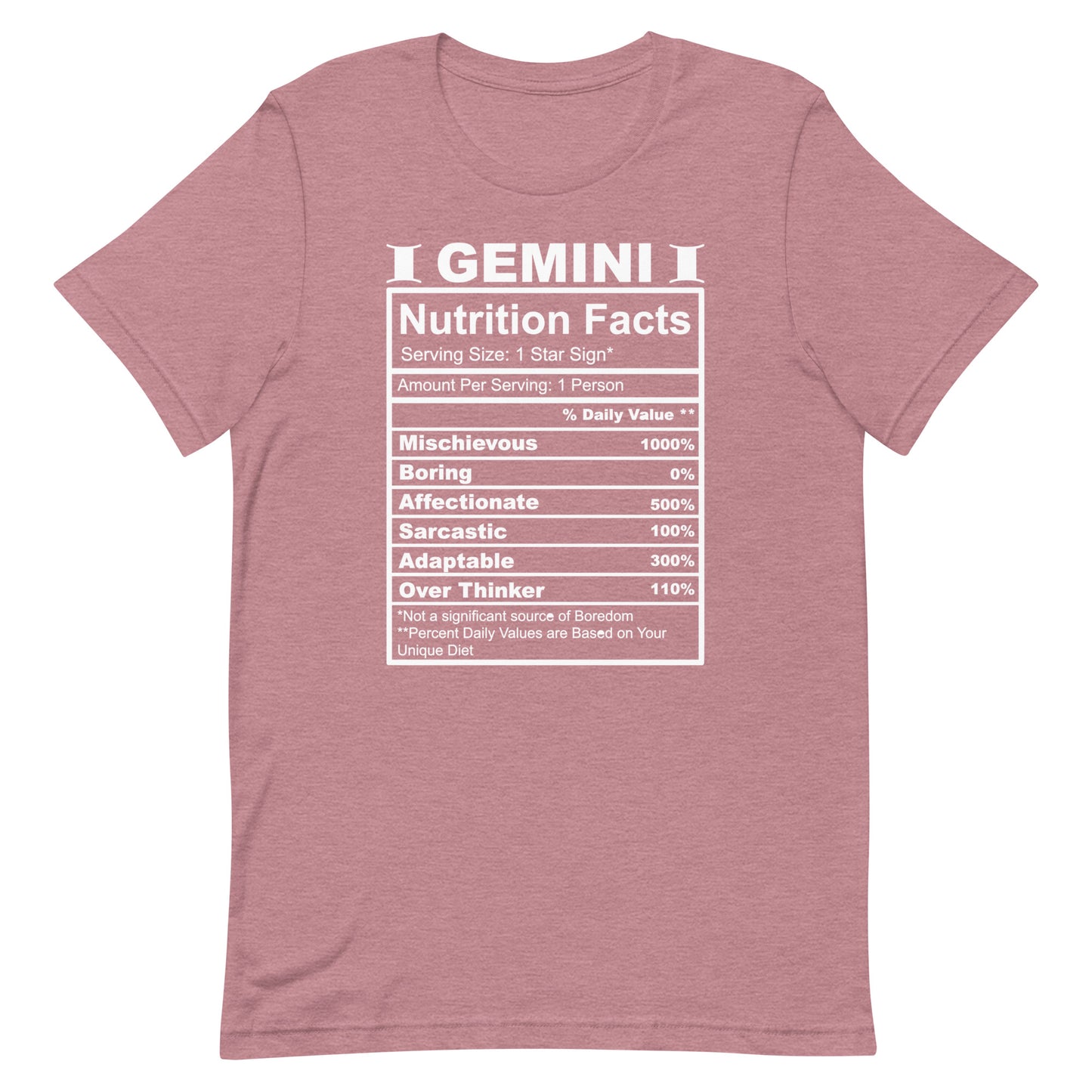 GEMINI - L-XL - Unisex T-Shirt (white letters)