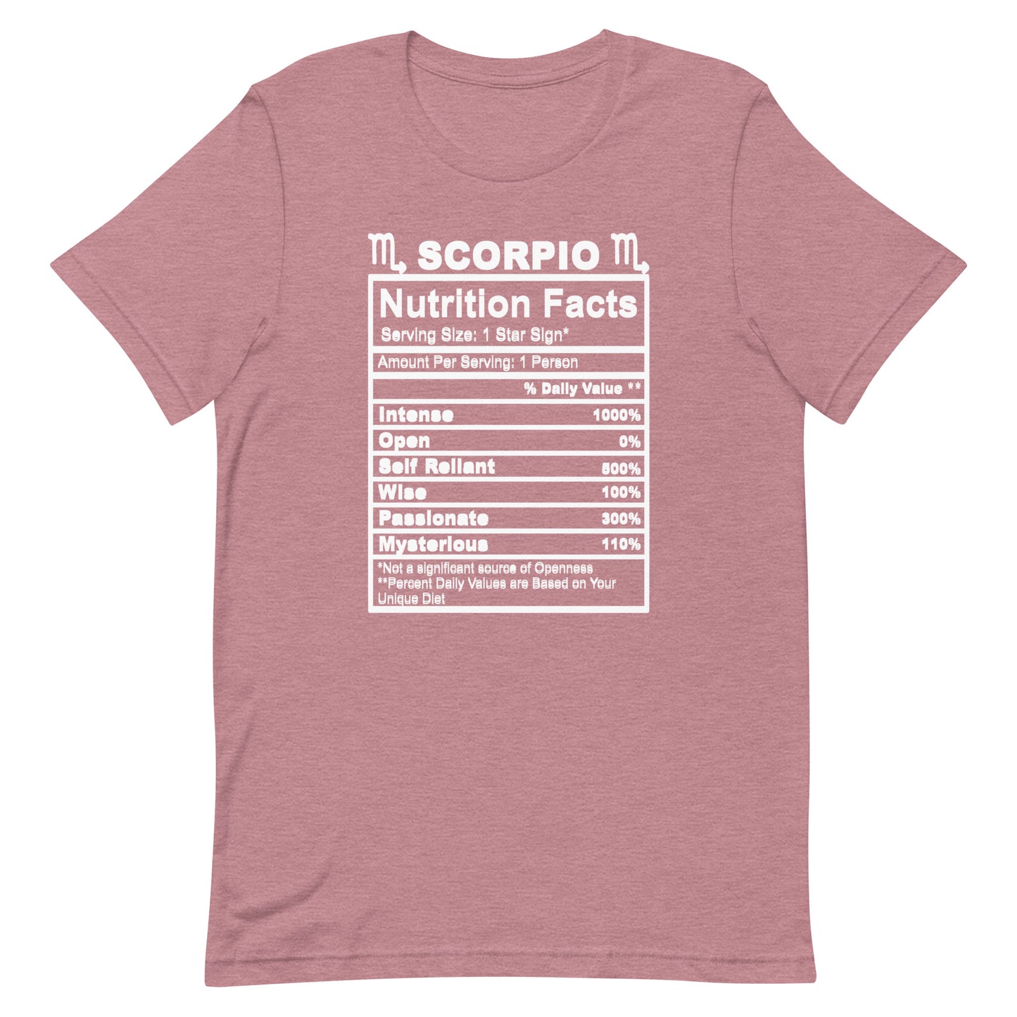 SCORPIO - L-XL - Unisex T-Shirt (white letters)