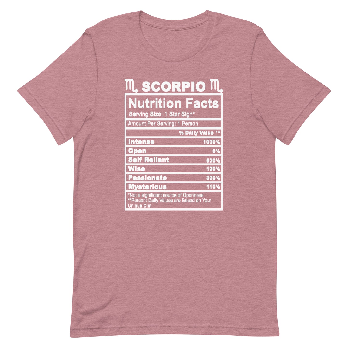 SCORPIO - 2XL-3XL - Unisex T-Shirt (white letters)