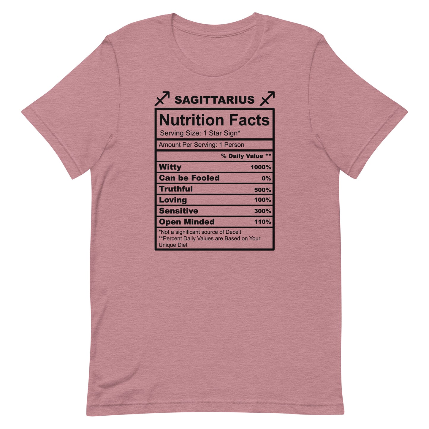 SAGITTARUIS - S-M - Unisex T-Shirt (black letters)