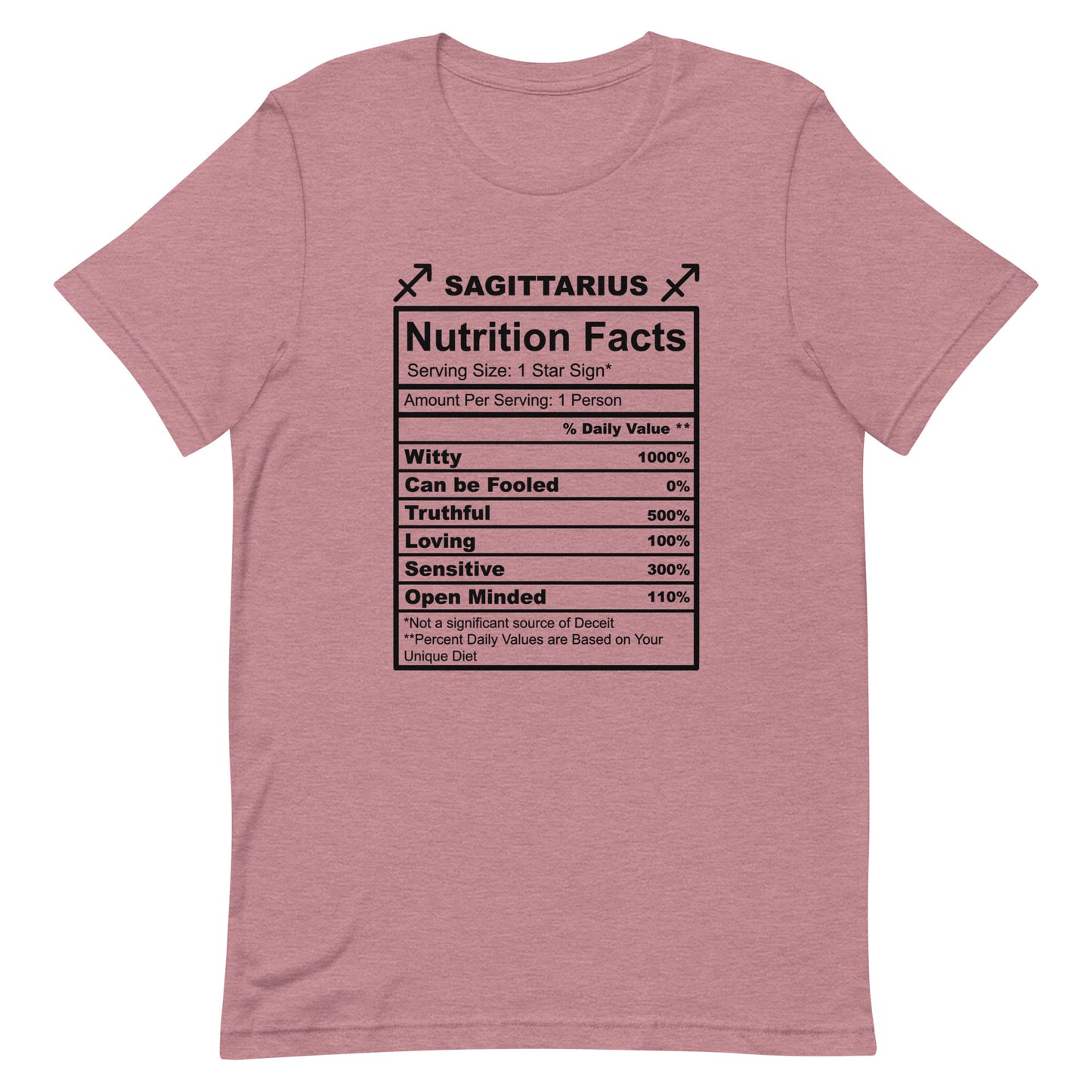SAGITTARUIS -2XL-3XL - Unisex T-Shirt (black letters)