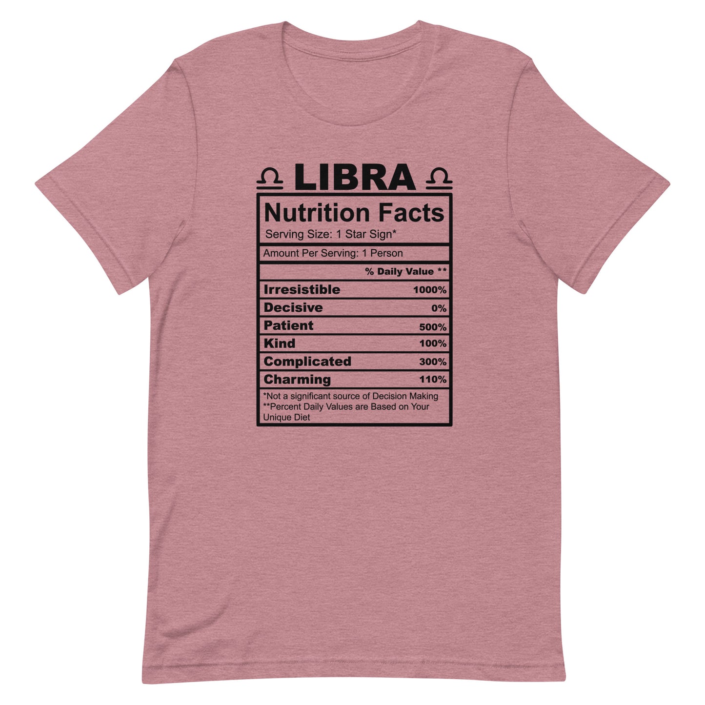 LIBRA - S-M - Unisex T-Shirt (black letters)