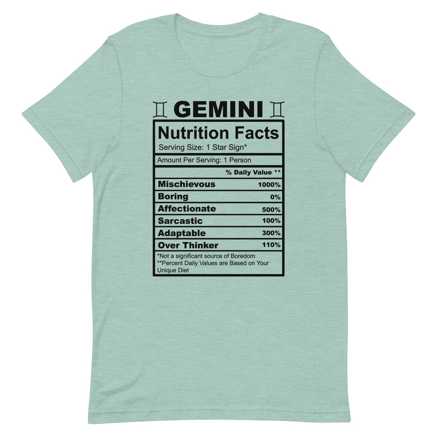 GEMINI - XS - Unisex T-Shirt (black letters)