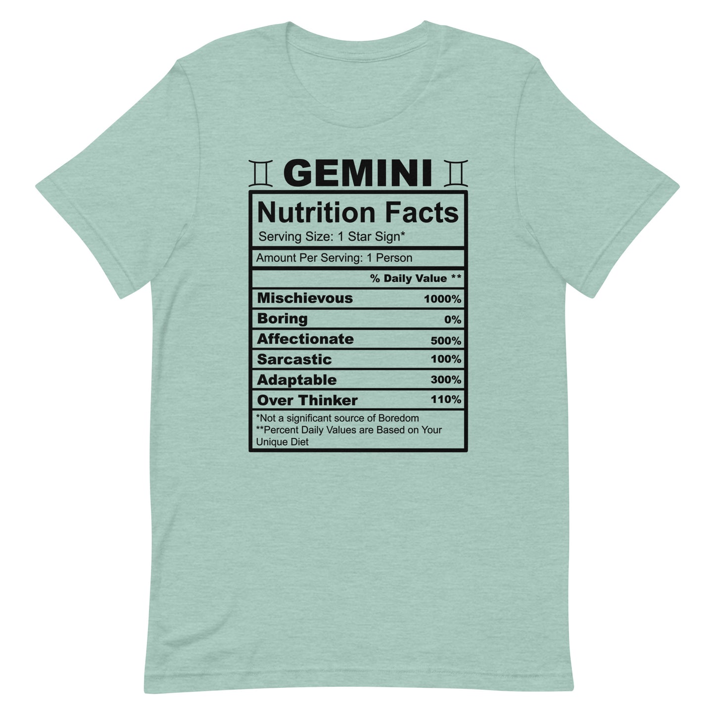 GEMINI - S-M - Unisex T-Shirt (black letters)