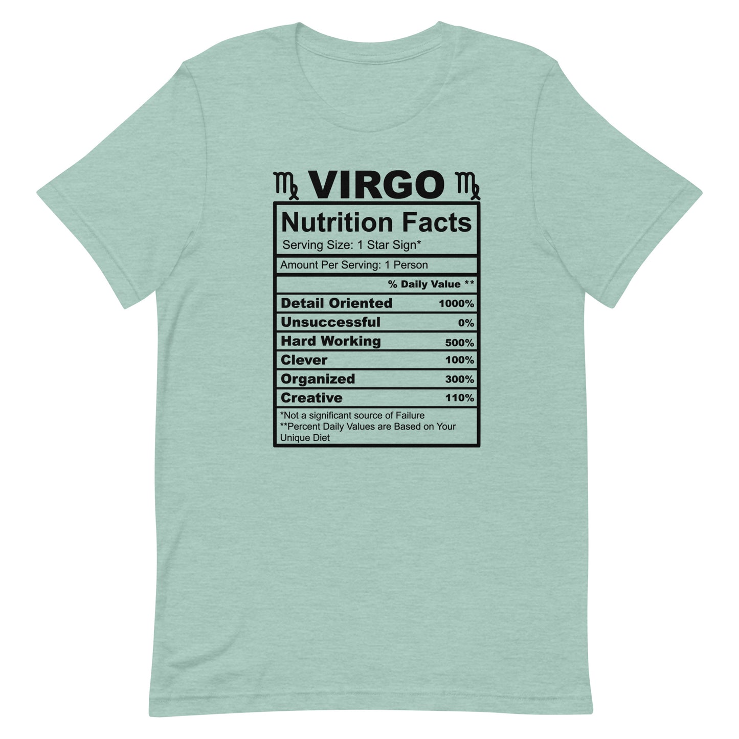 VIRGO - S-M - Unisex T-Shirt (black letters)
