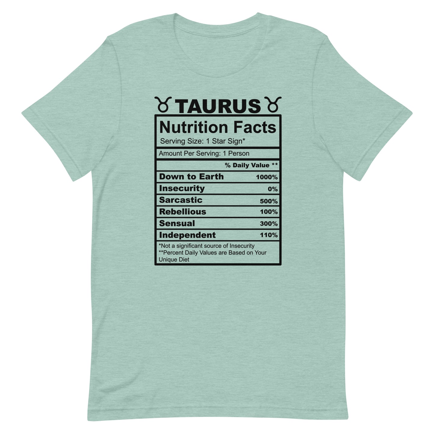TAURUS - L-XL - Unisex T-Shirt (black letters)