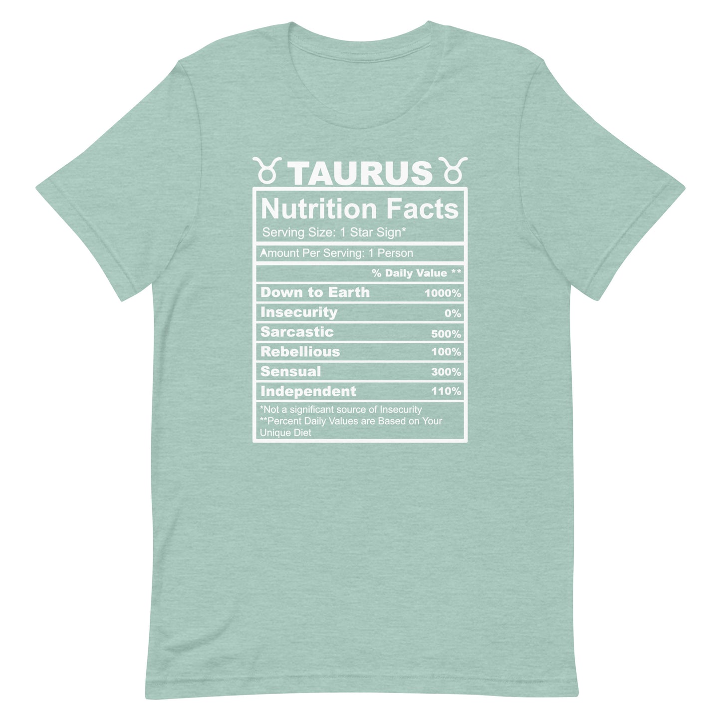 TAURUS - 2XL-3XL - Unisex T-Shirt (white letters)