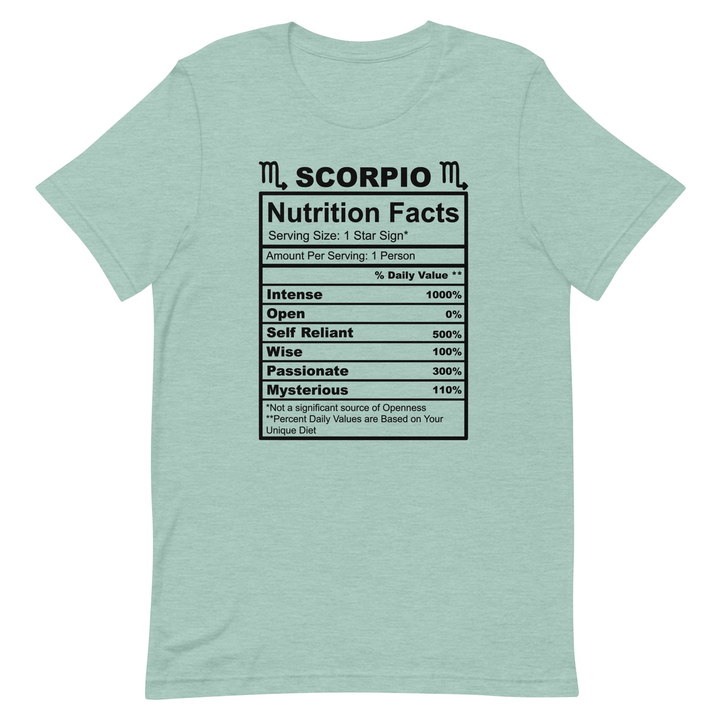 SCORPIO - XS - Unisex T-Shirt (black letters)