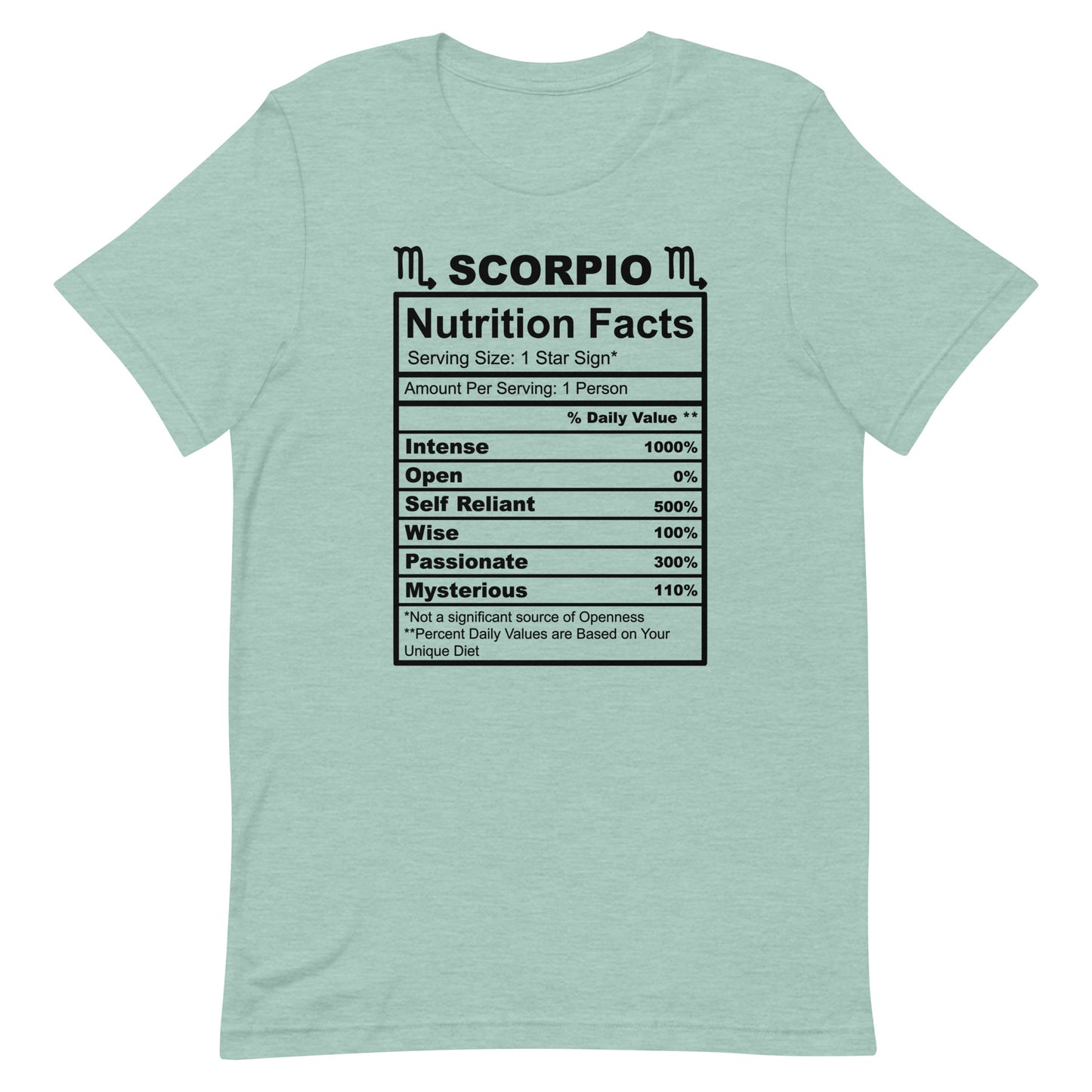 SCORPIO - L-XL - Unisex T-Shirt (black letters)