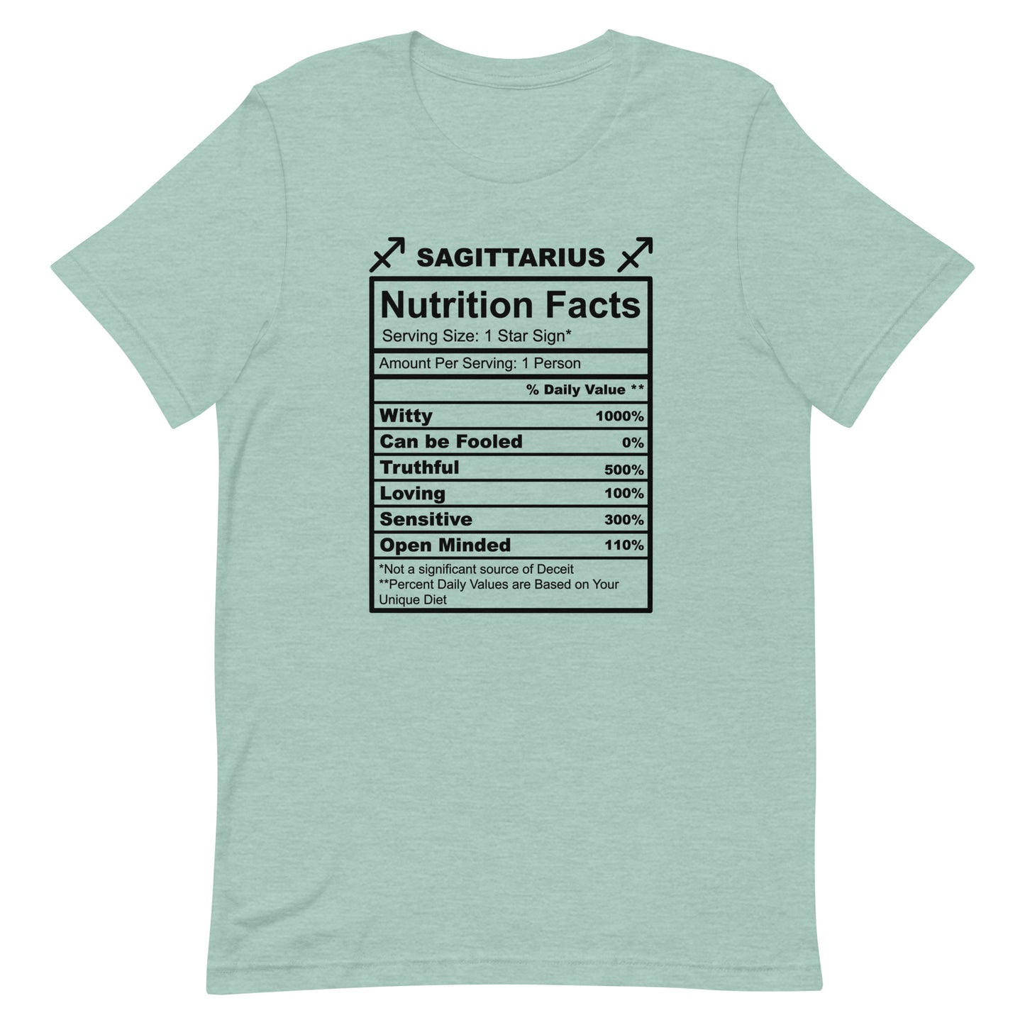 SAGITTARUIS - L-XL - Unisex T-Shirt (black letters)