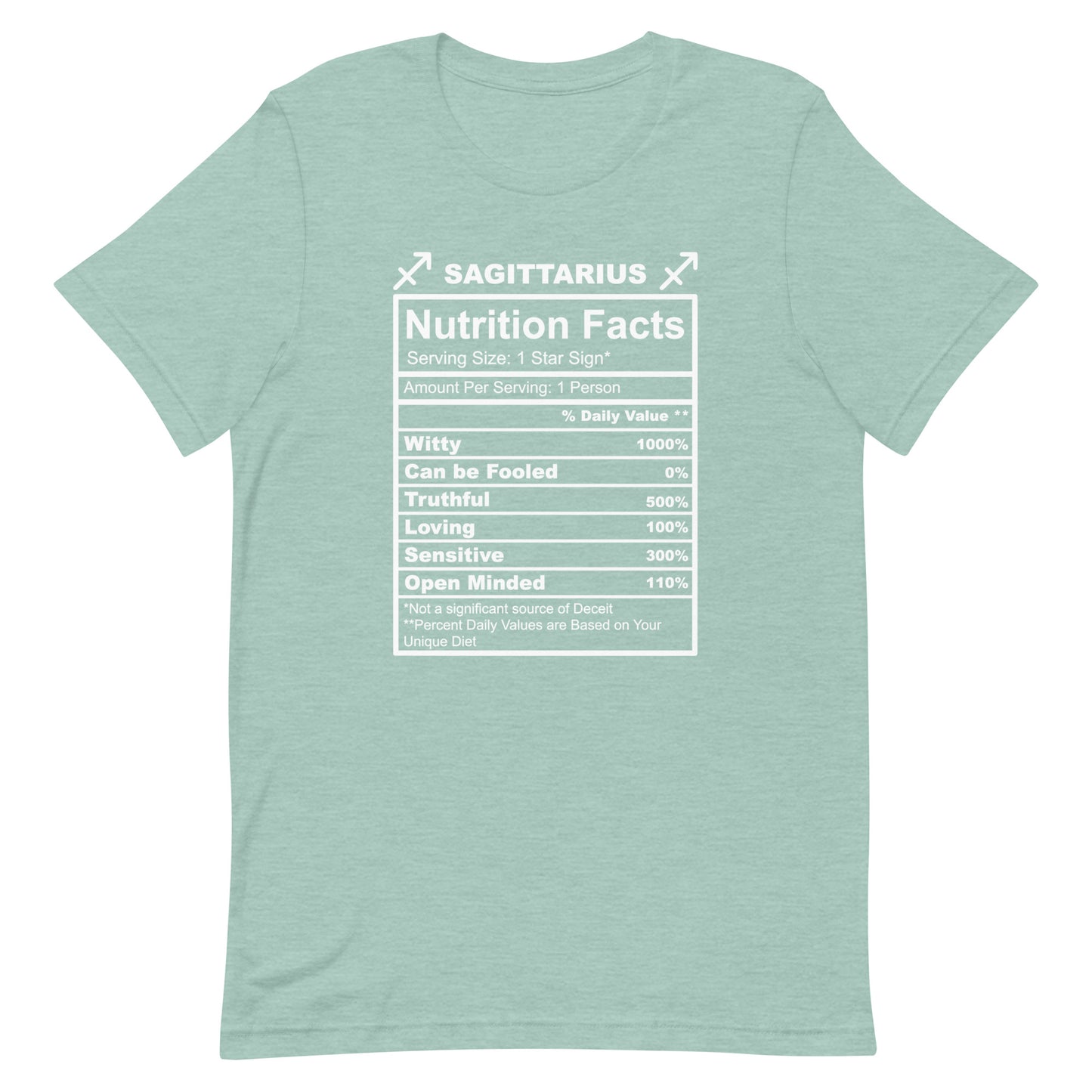 SAGITTARUIS -2XL-3XL - Unisex T-Shirt (white letters)