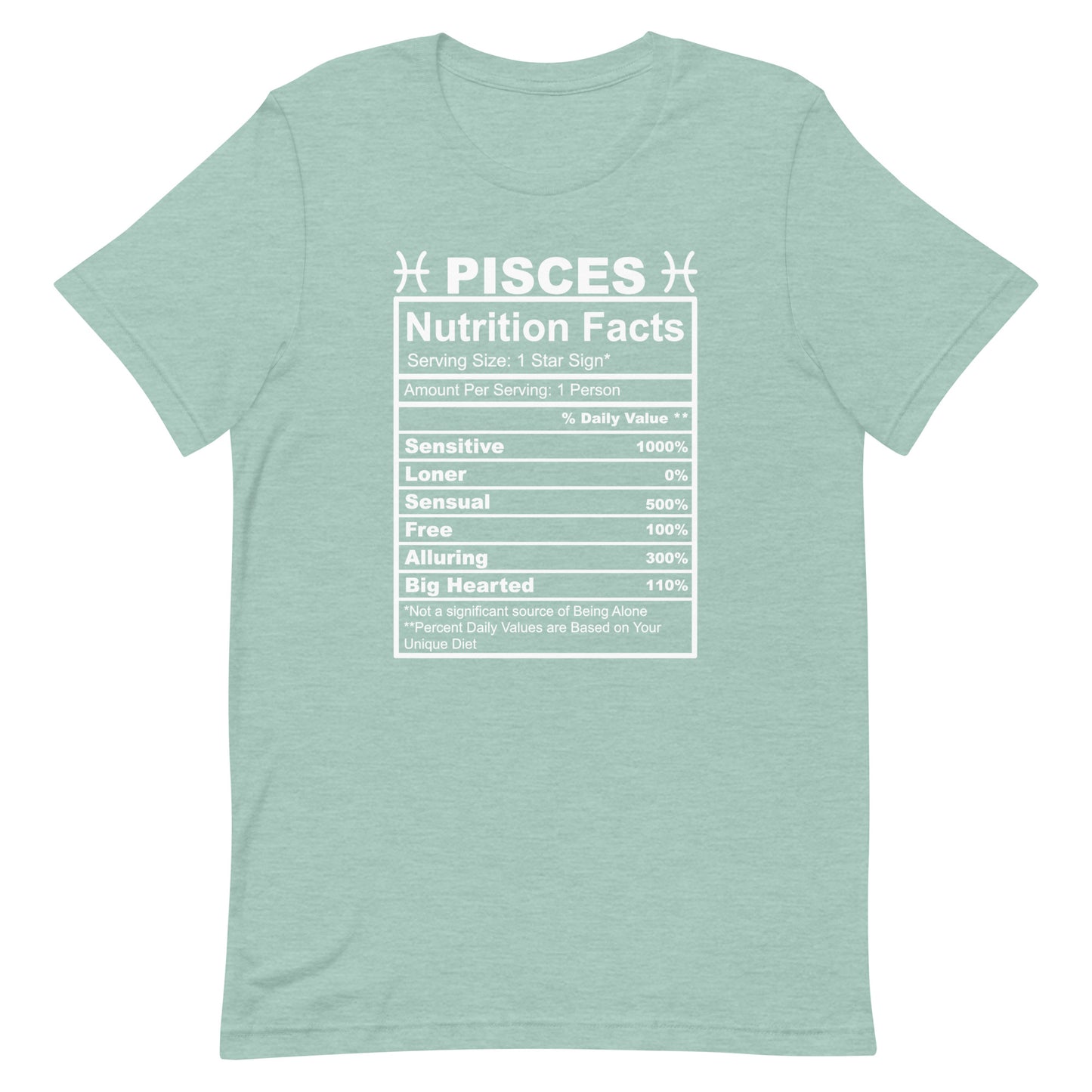PISCES - XS - Unisex T-Shirt (white letters)
