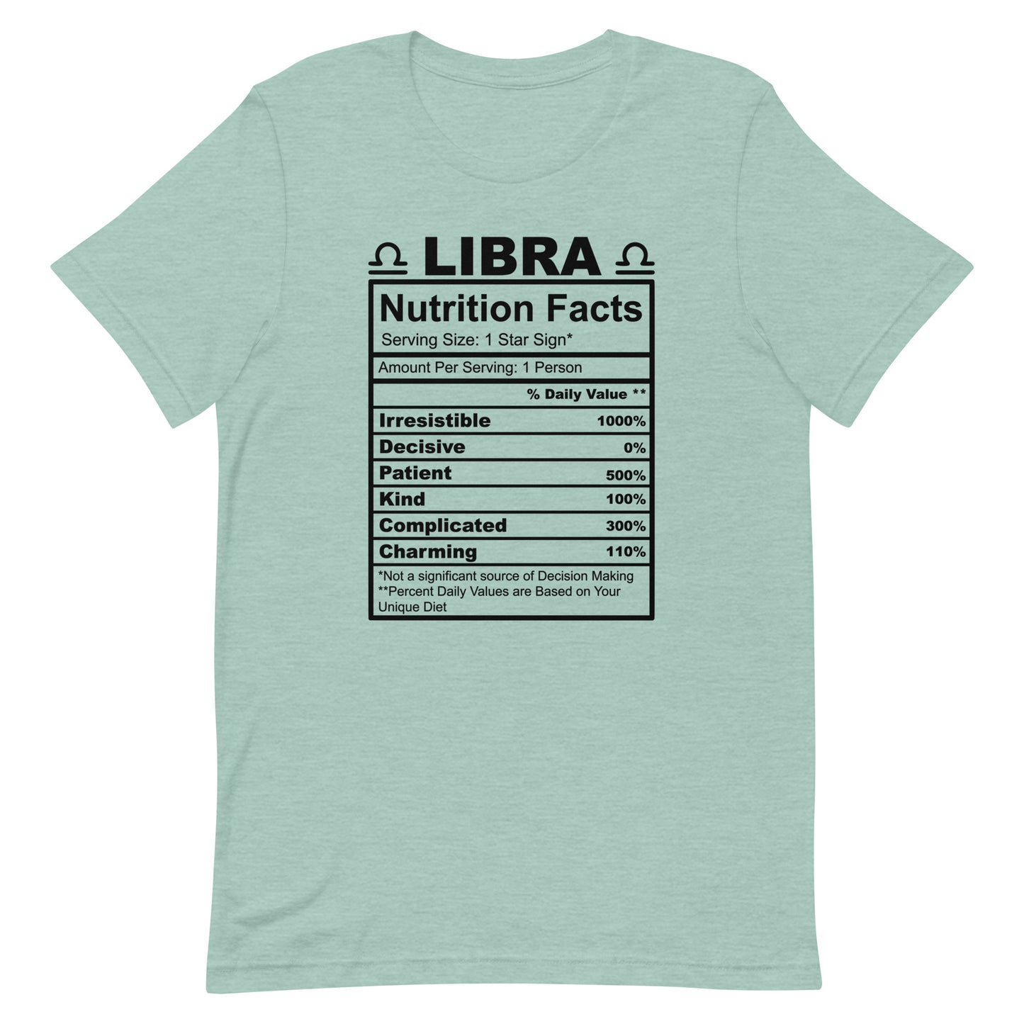 LIBRA - XS - Unisex T-Shirt (black letters)