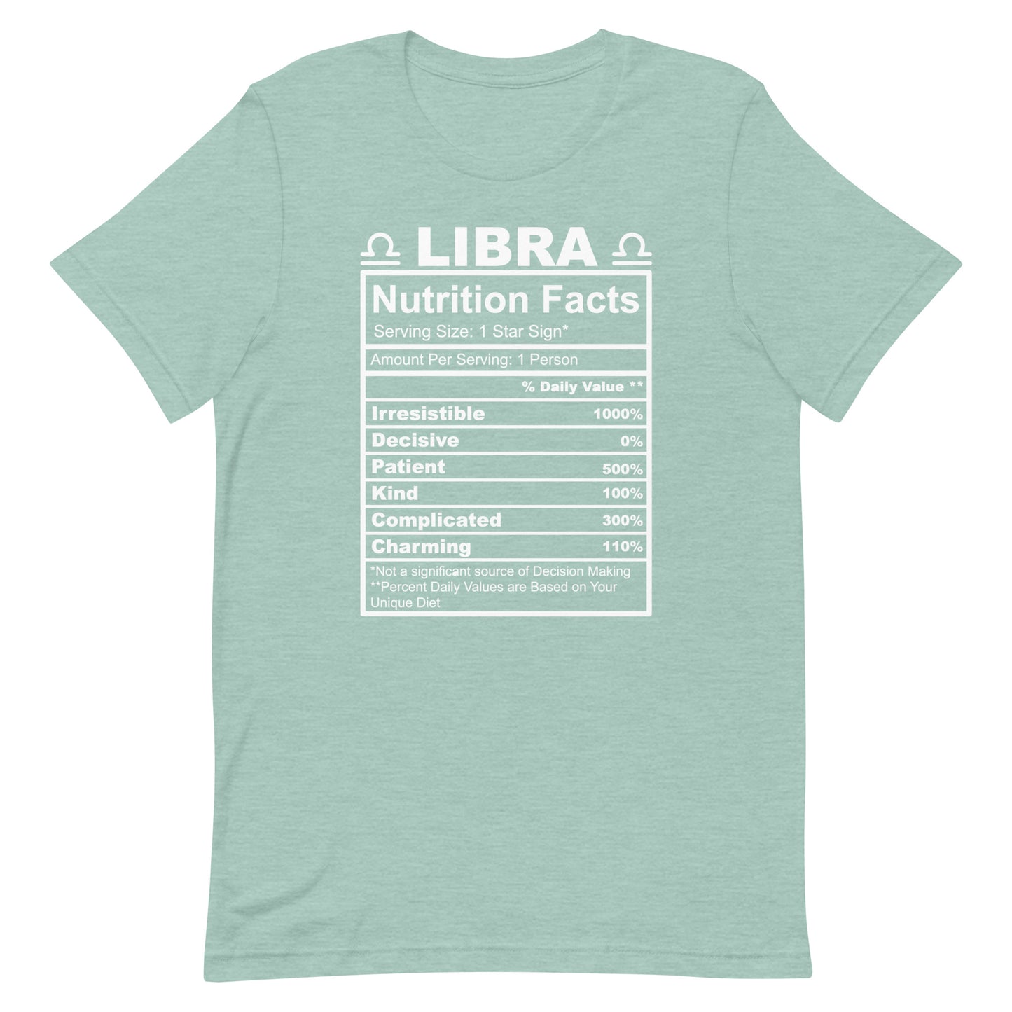 LIBRA - XS - Unisex T-Shirt (white letters)