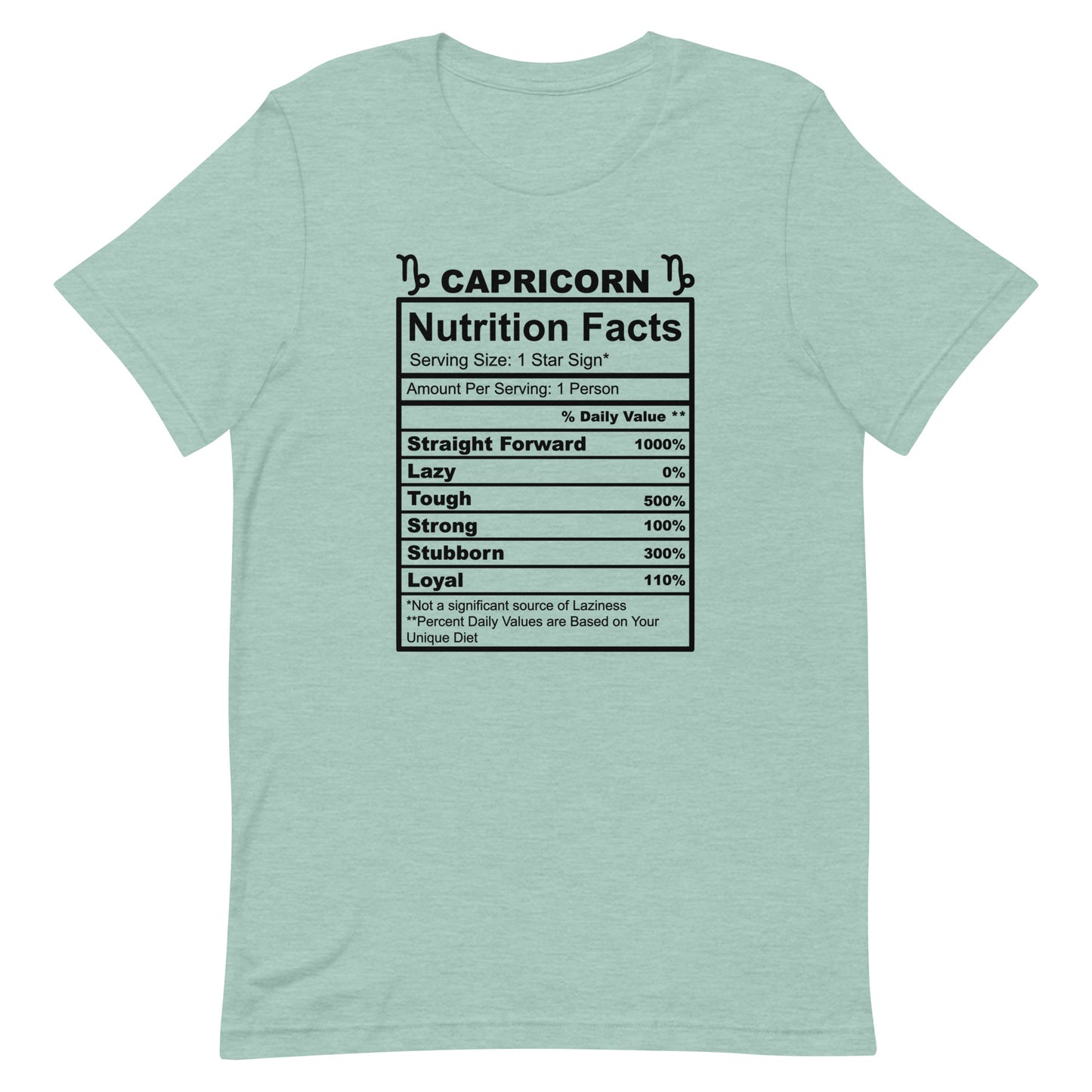 CAPRICORN - S-M - Unisex T-Shirt (black letters)