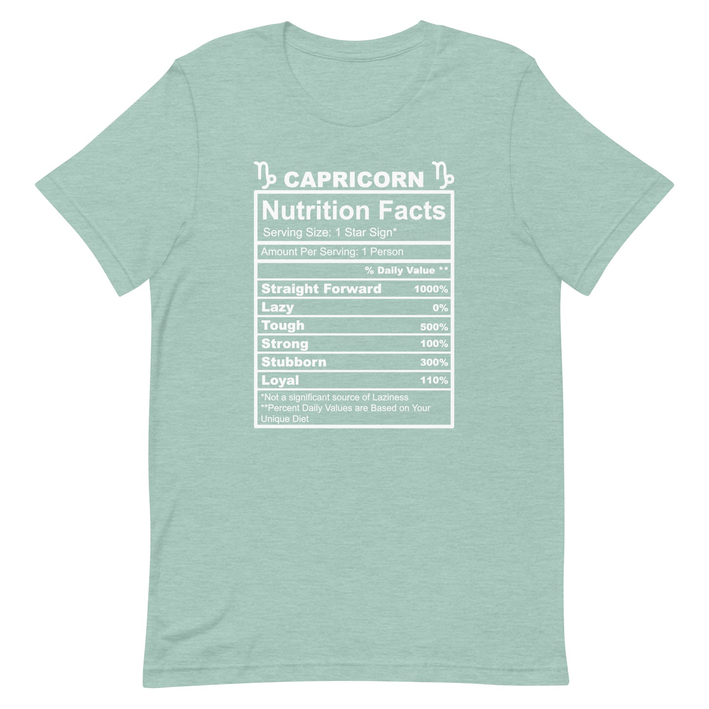 CAPRICORN - 2XL-3XL - Unisex T-Shirt (black letters)