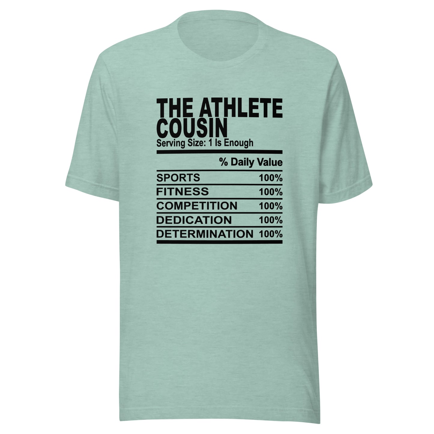 THE ATHLETIC COUSIN - 4XL - Unisex T-Shirt (black print)